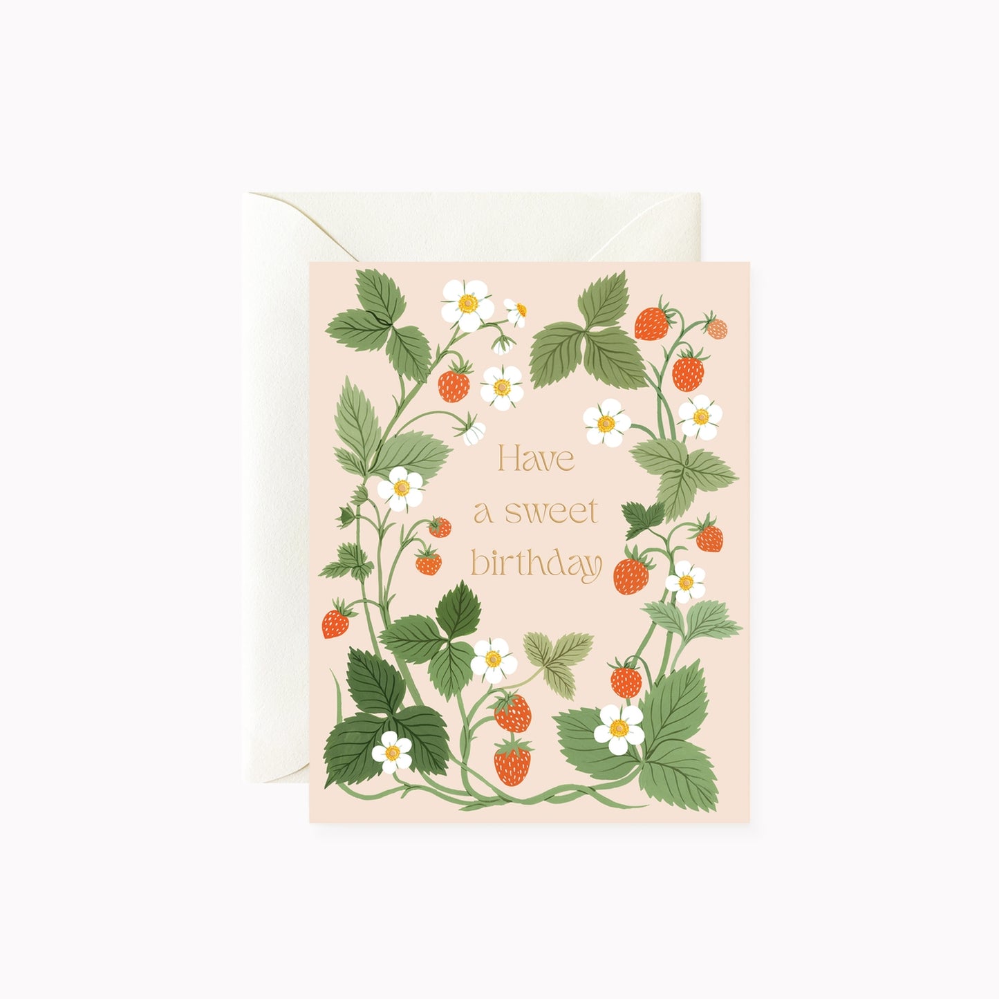 Sweet Strawberries Birthday Card