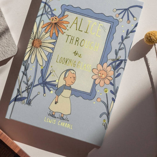 "Alice Through the Looking Glass" Hardcover Book