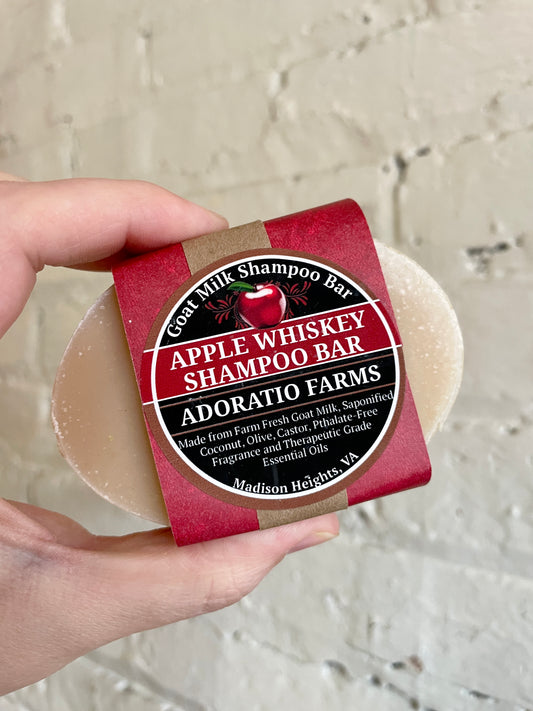 Apple Whiskey Goat Milk Shampoo Bar - Adoratio Farms