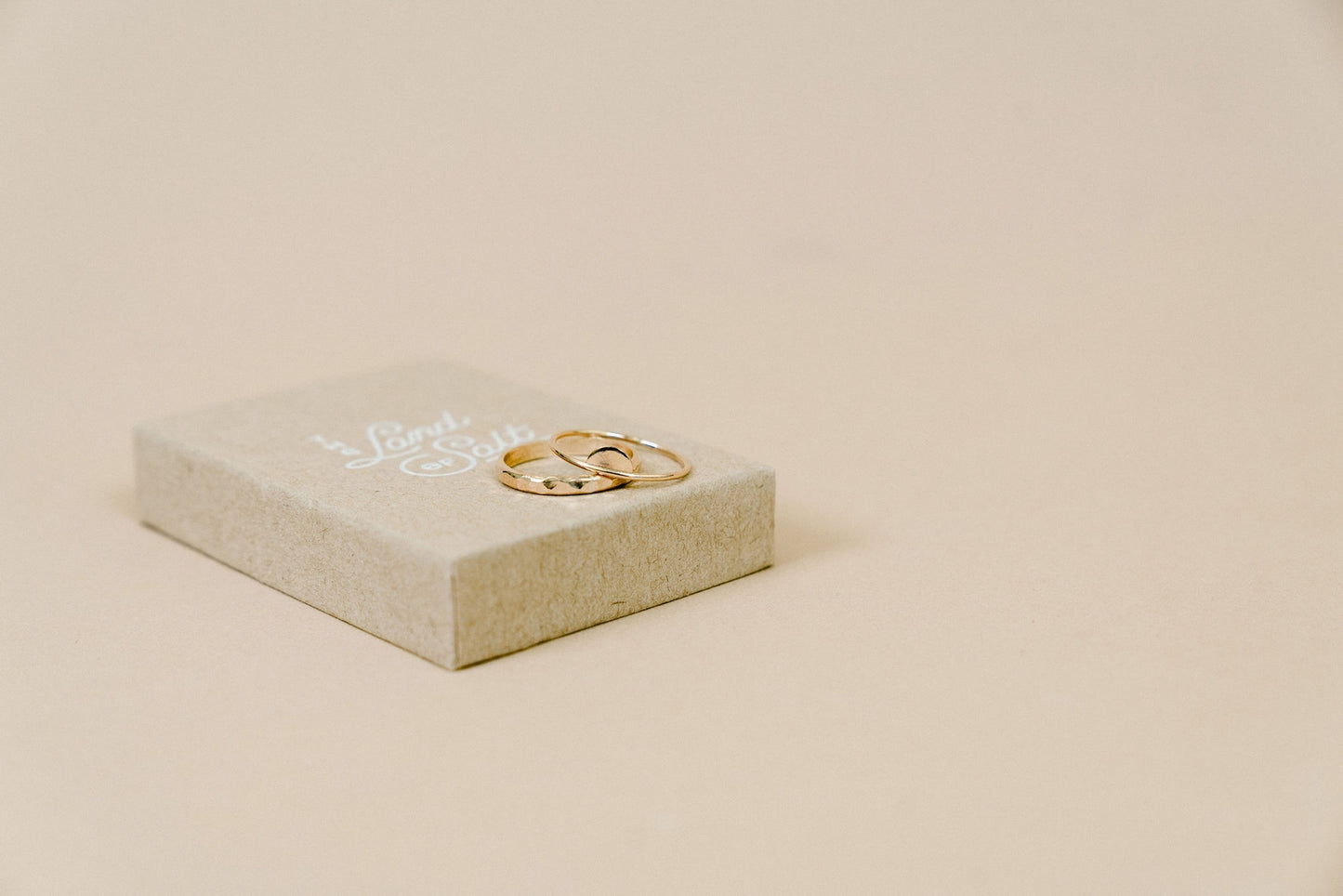 PREORDER - Thick Hammered Stackable Gold Ring