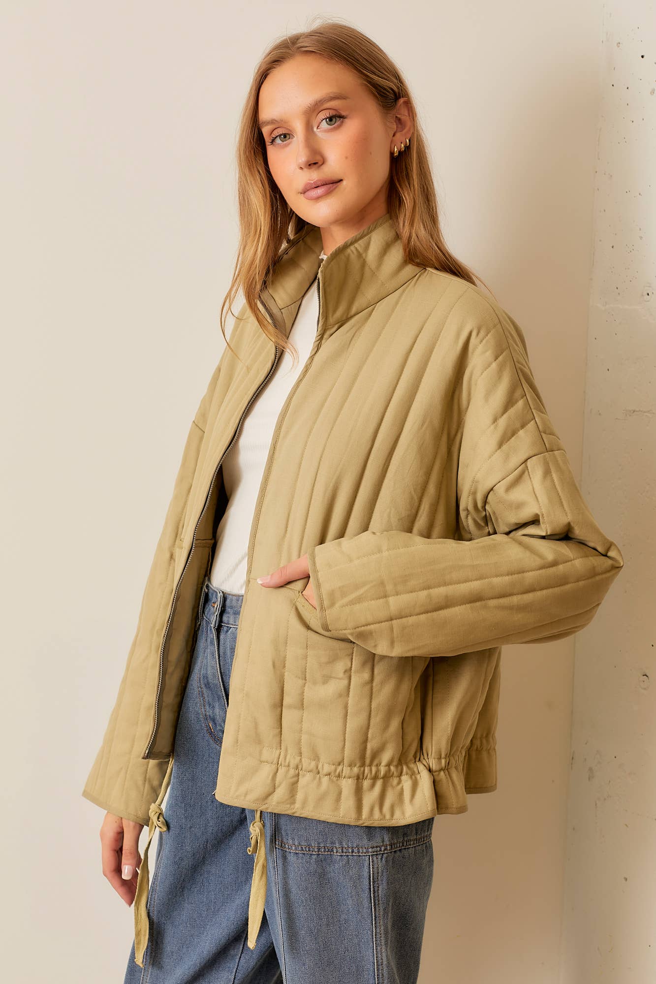 Cotton Twill Padded Jacket