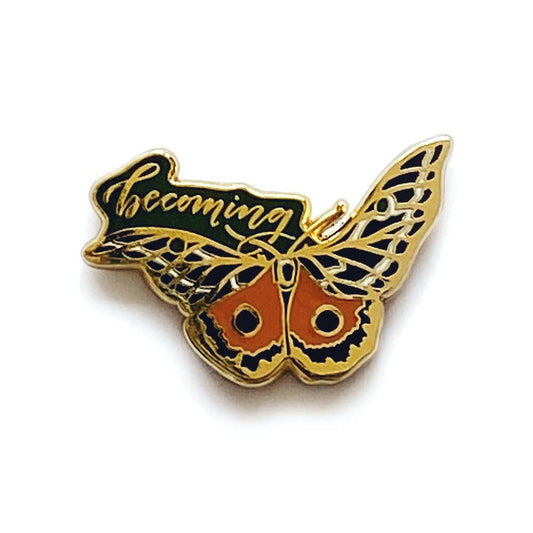 "Becoming" Butterfly Enamel Pin