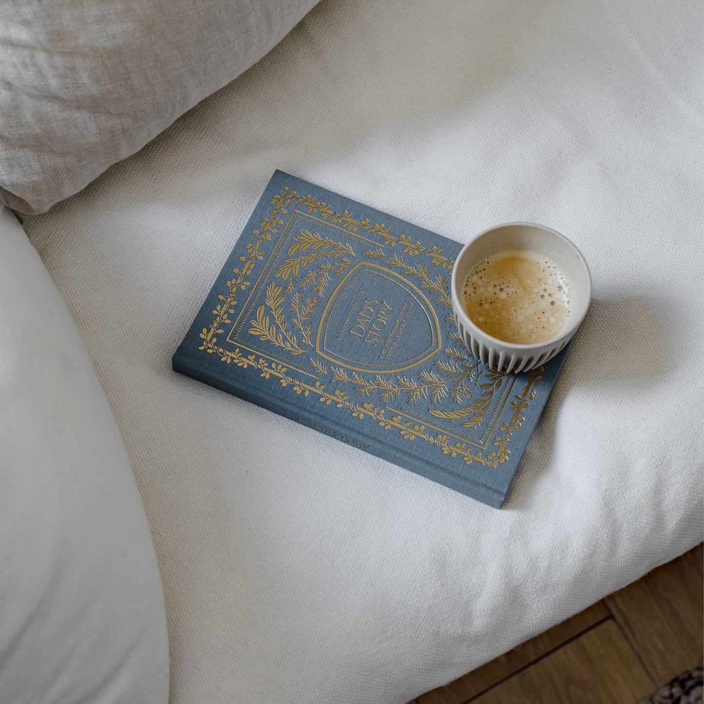 Dad's Story Embossed Linen Guided Journal