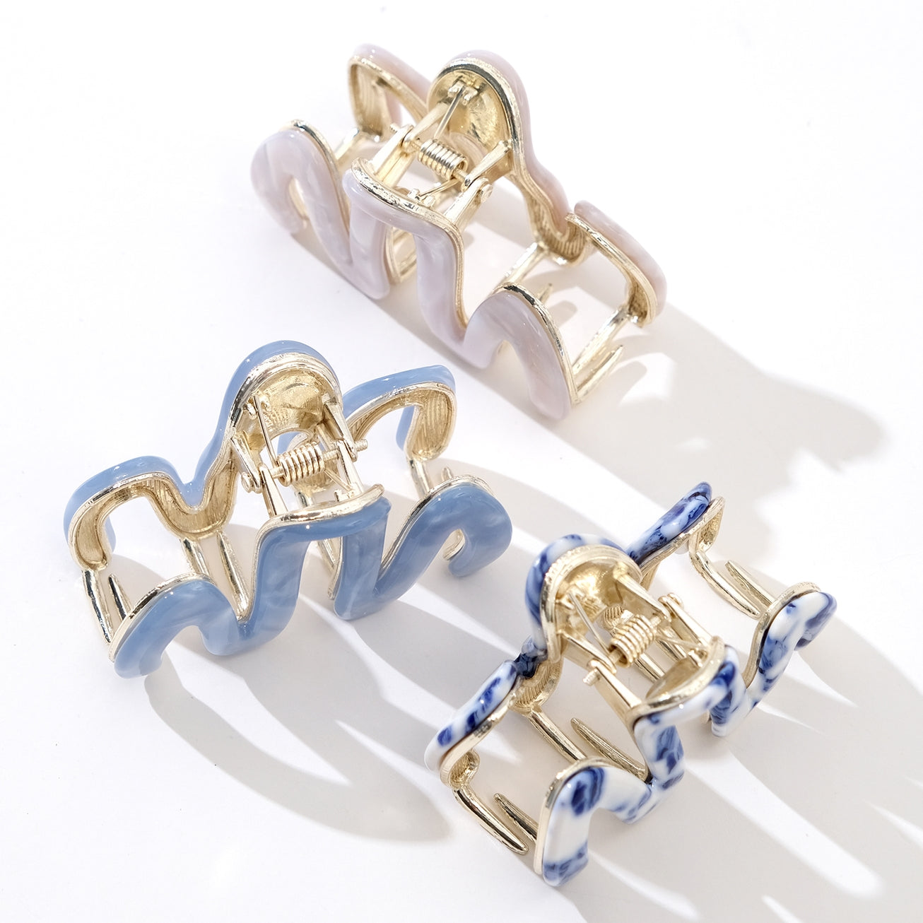 Coastal Waves Claw Clip - Small