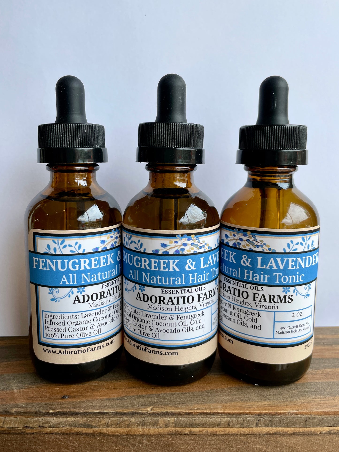 Fenugreek & Lavender Hair Oil - Adoratio Farms