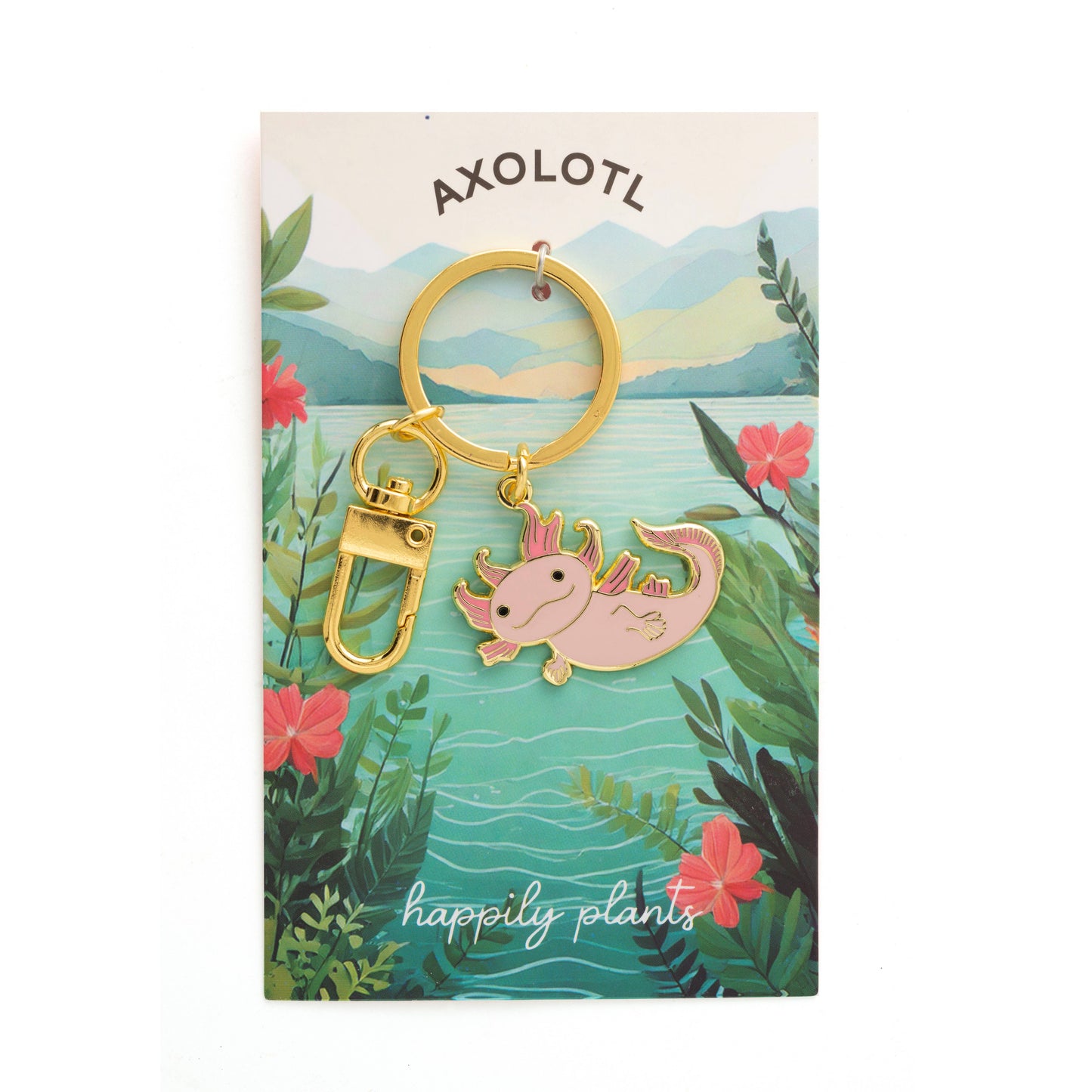 Axolotl Keychain & Bag Charm