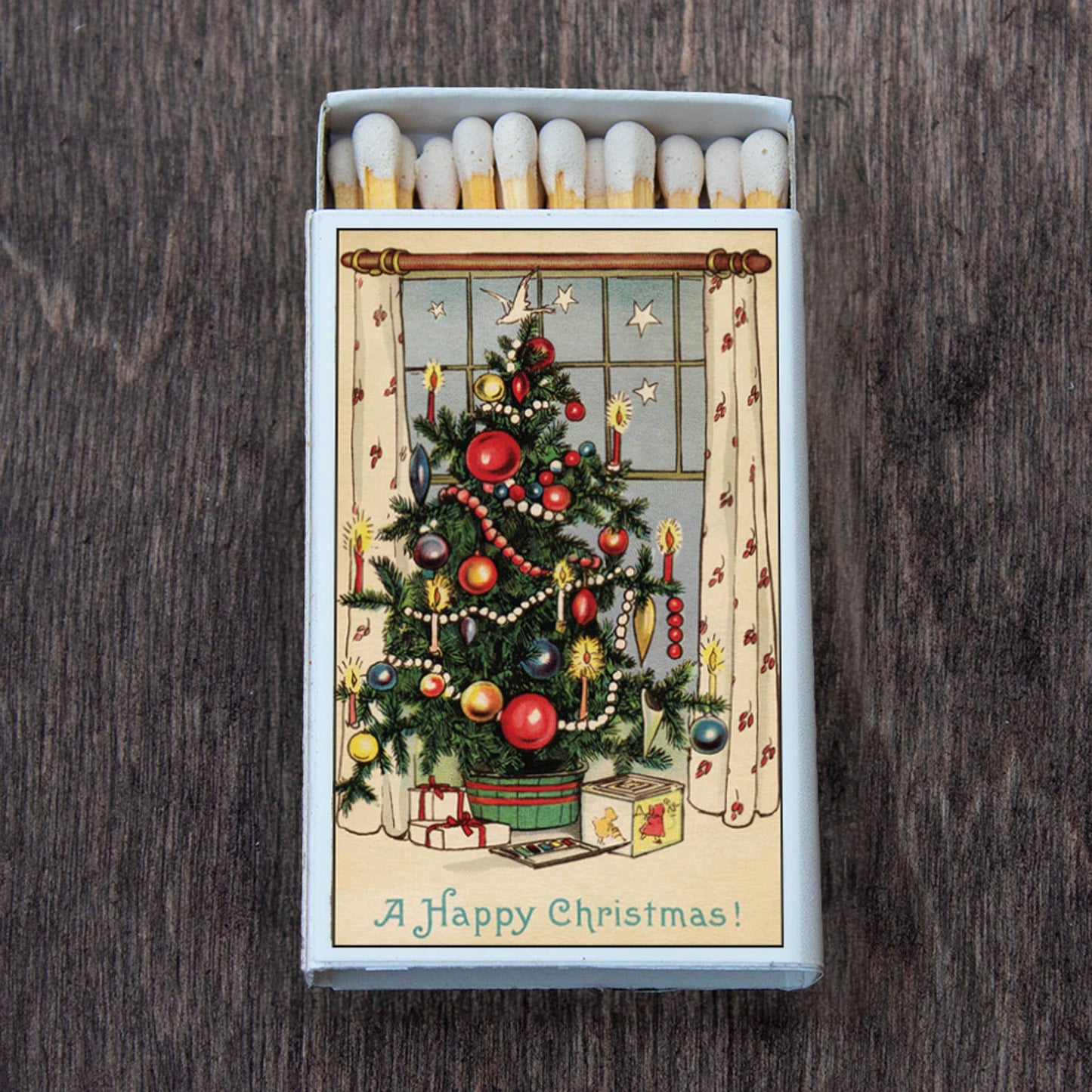 Christmas Tree Matchbox • Decorative Matches • Candle Acc
