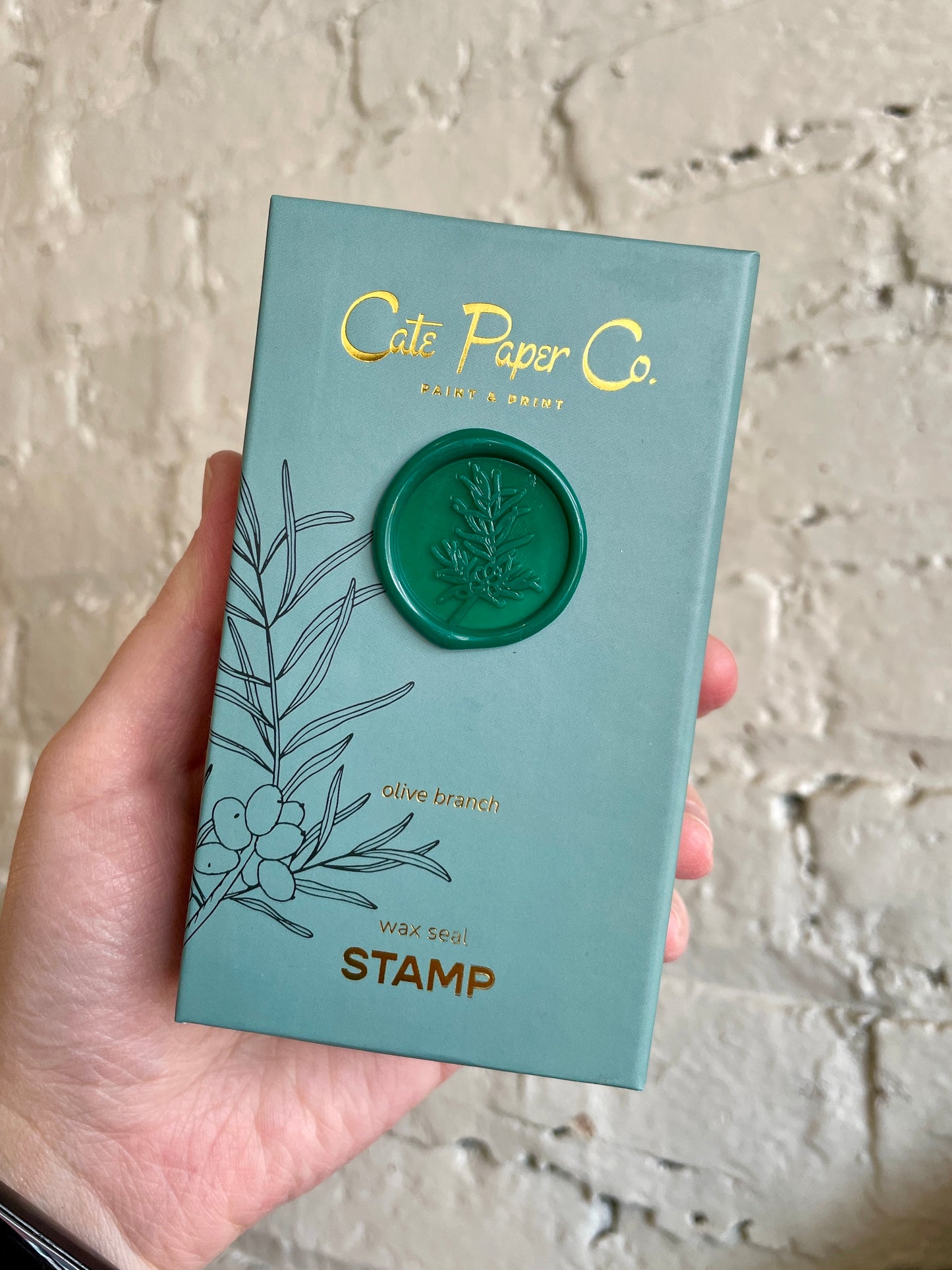 Wax Seal Stamp and Wax Stick Set - Olive Branch