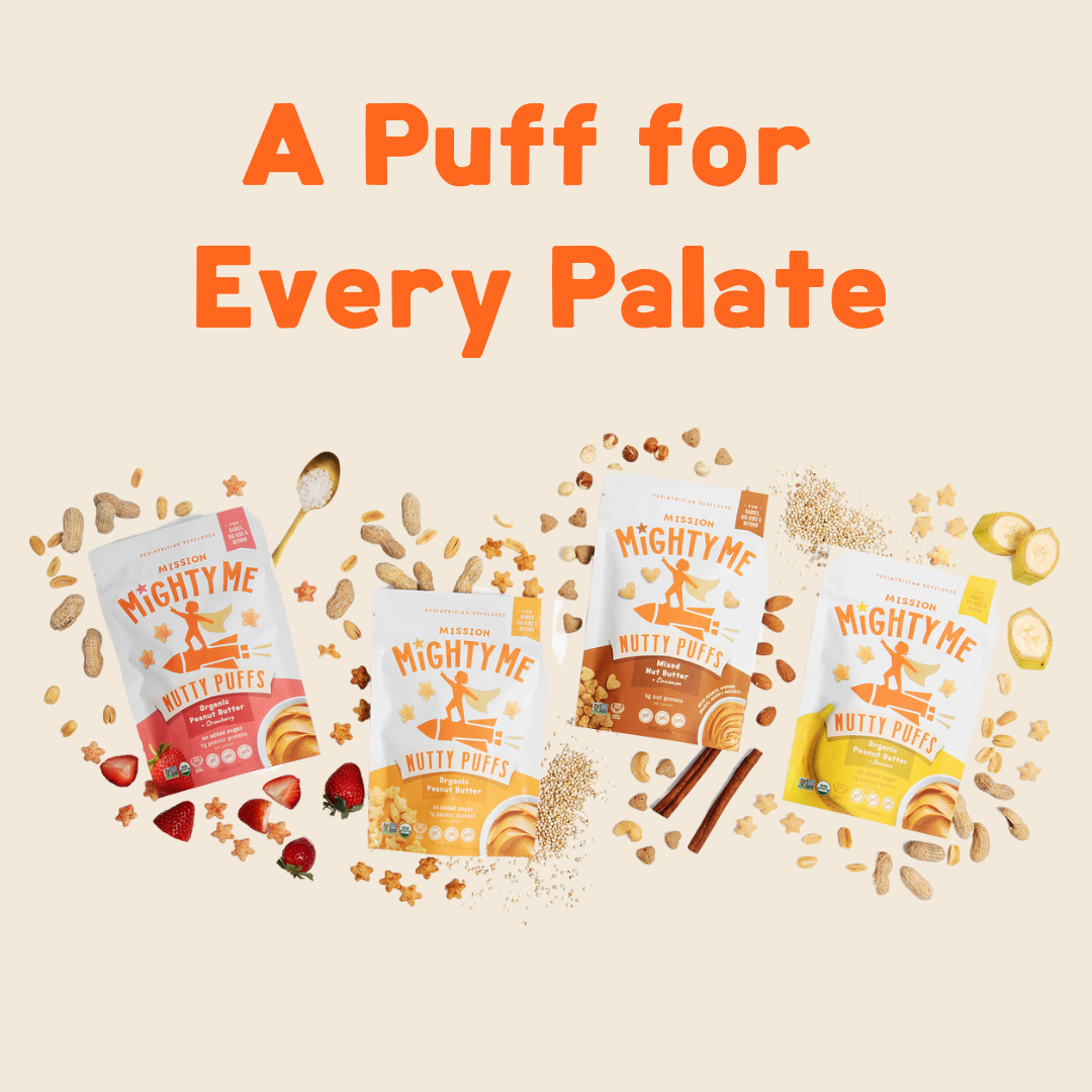 Organic Strawberry Peanut Butter Nutty Puffs Kid & Baby Snacks