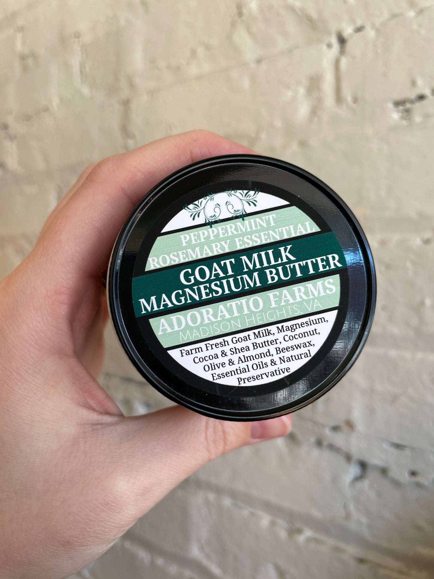 Peppermint Rosemary Magnesium Goat Milk Body Butter - Adoratio Farms