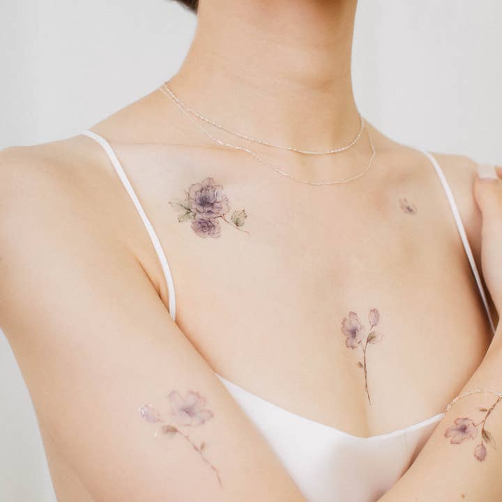 Blue Tit Chickadee Temporary Tattoos
