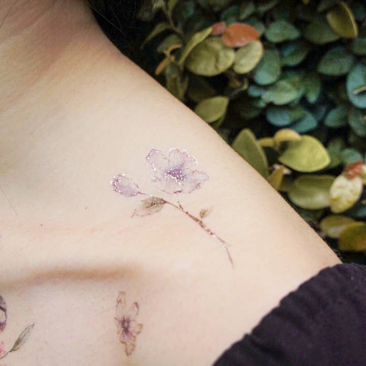 Blue Tit Chickadee Temporary Tattoos