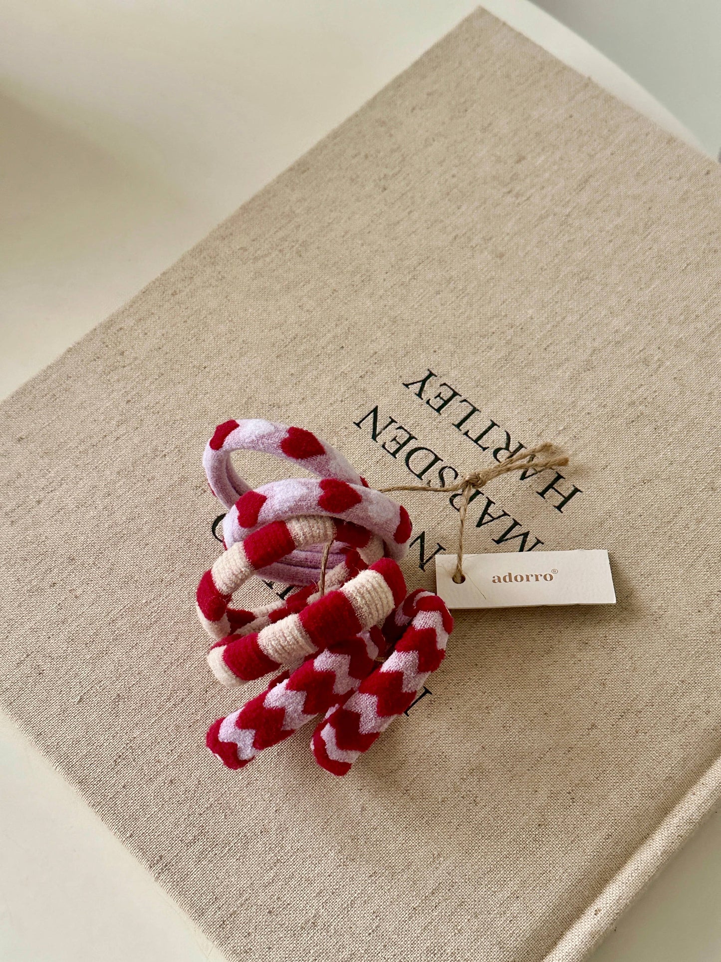 Love Letters Seamless Hair Ties (Set of 6)