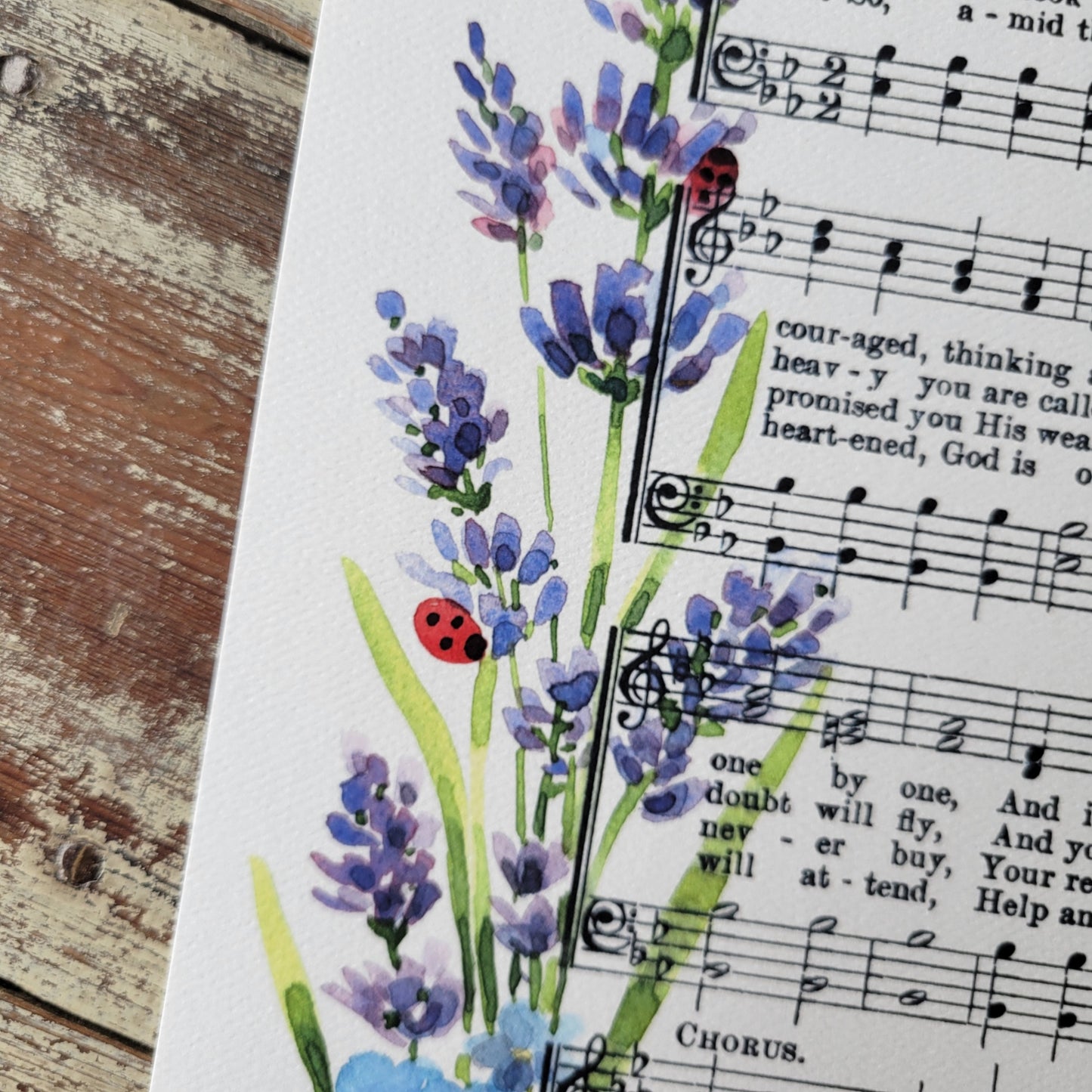 "Count Your Blessings" Floral Hymn Print - Marydean Draws