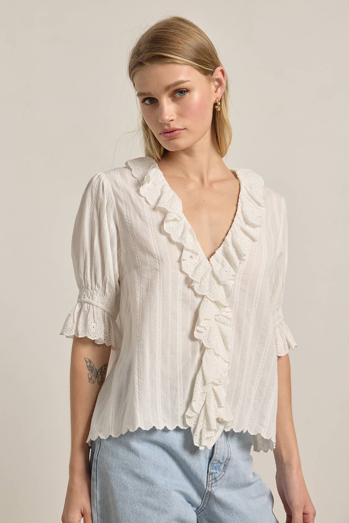 Veronica Ruffle Blouse