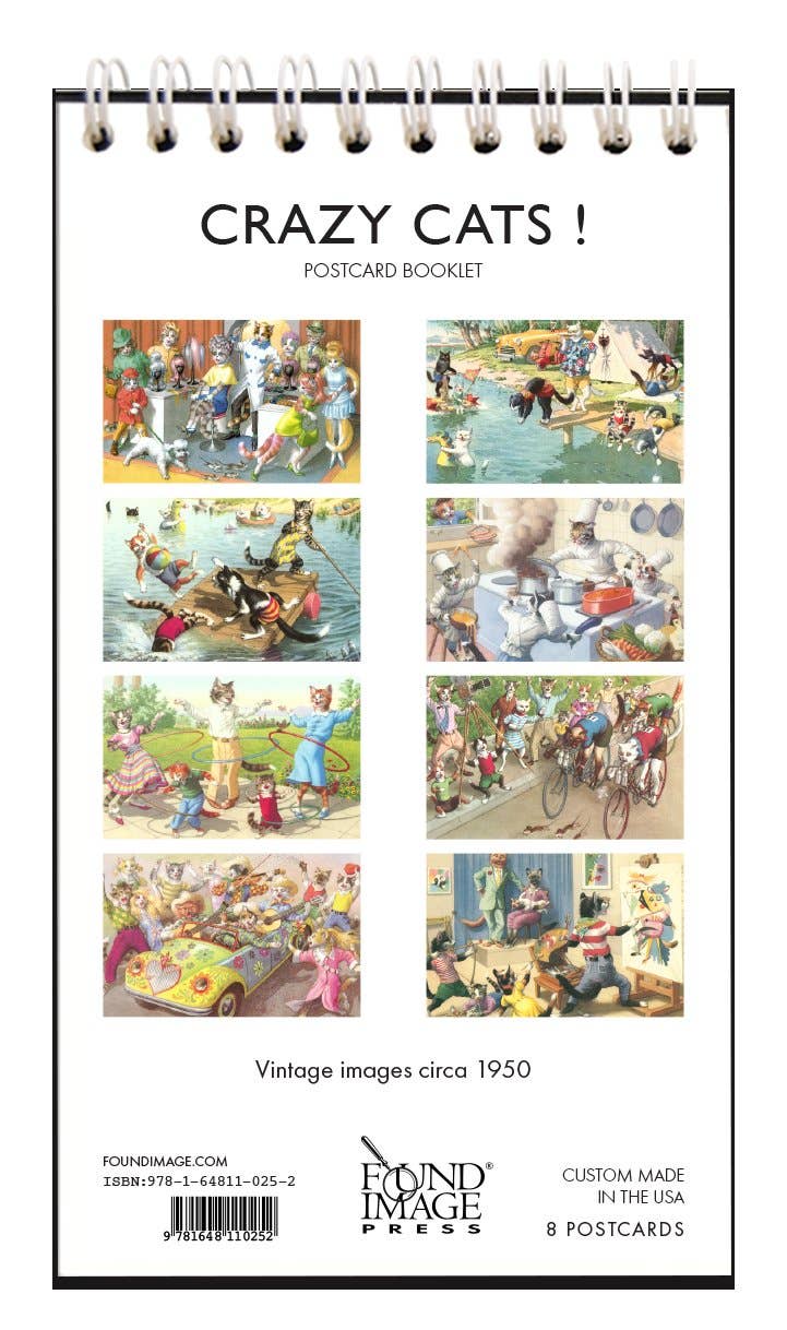 CRAZY CATS! Postcard Booklet