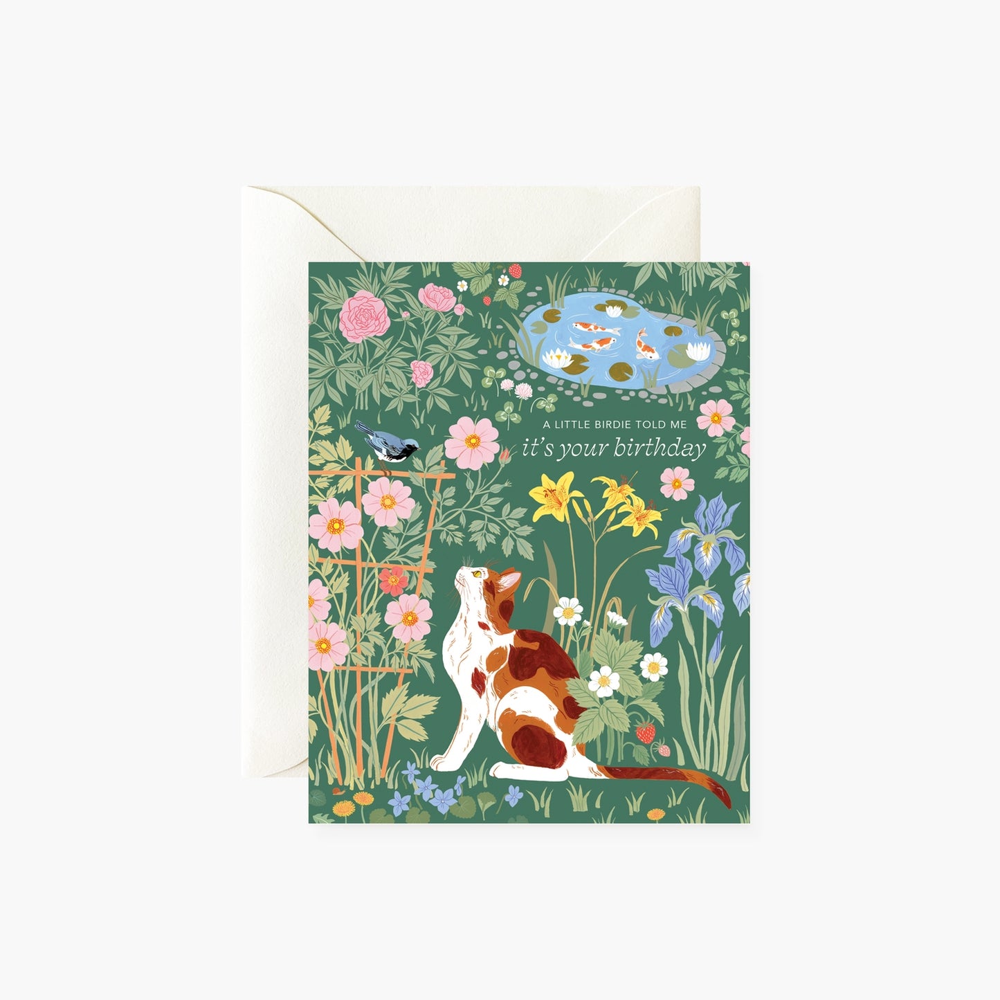 “A Little Birdie Told Me” Birthday Card