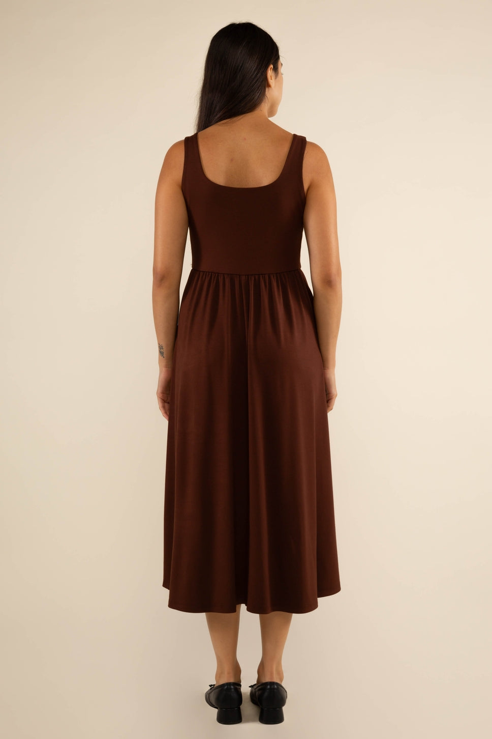 Chocolate Drop Midi Tank Dress
