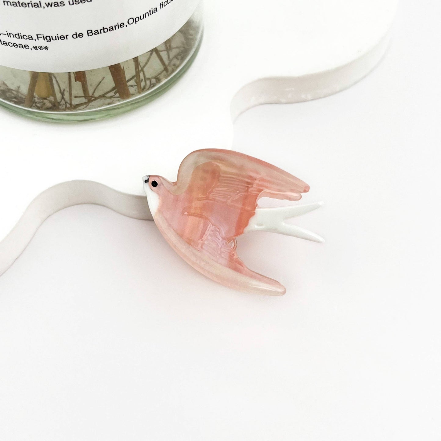 Shimmering Swallow Bird Hair Clip