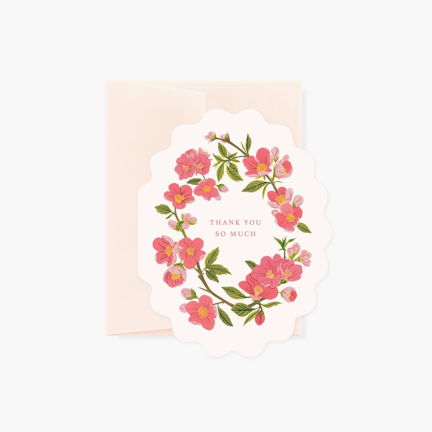 Quince Flowers Thank You Card