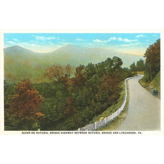 Natural Bridge Highway Vintage Postcard