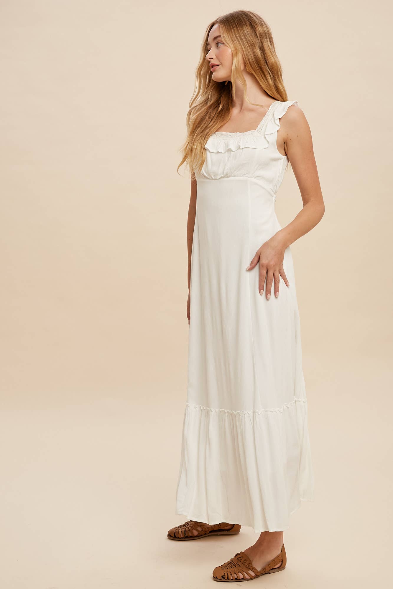 Juliette Lace Accent Maxi Dress