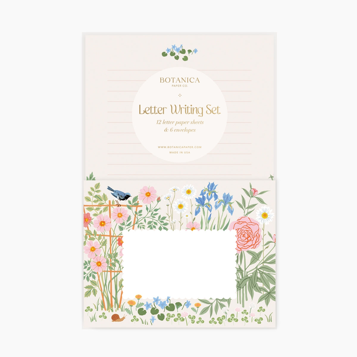 Botanical Letter Writing Set - Garden