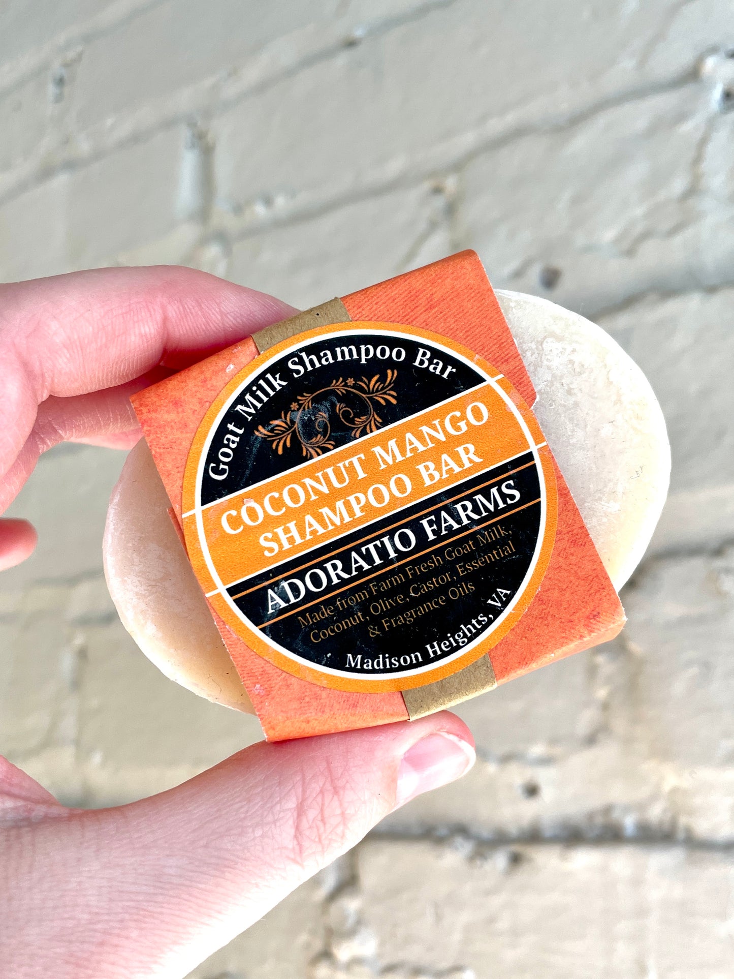 Coconut Mango Goat Milk Shampoo Bar - Adoratio Farms
