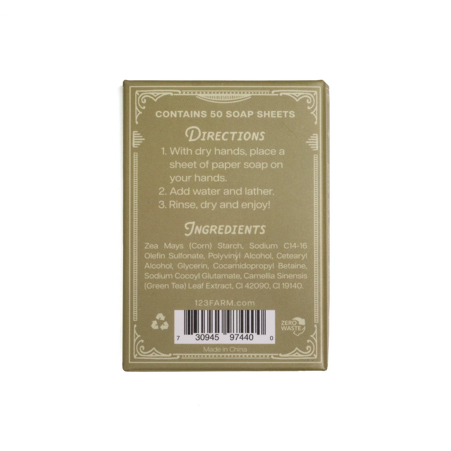 Green Tea Paper Soap