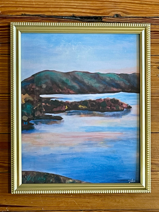 "Smith Mountain Lake I" Framed Landscape Art Print - J Lee Mancier Art