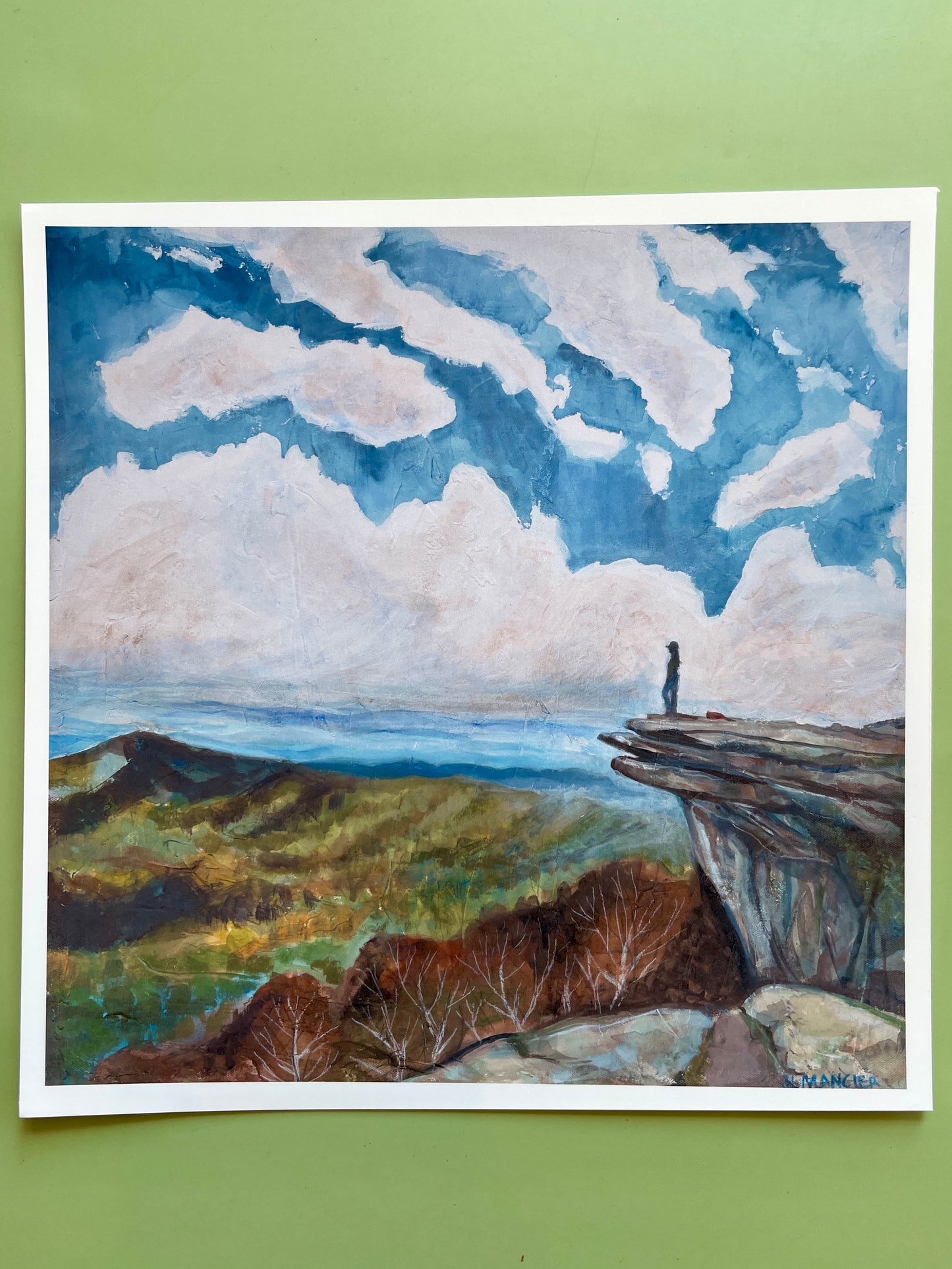 "Overlook" McAfee's Knob Landscape Art Print - J Lee Mancier Art