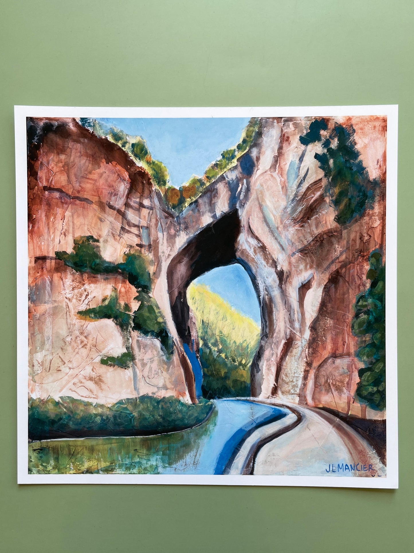 Natural Bridge - Landscape Art Print