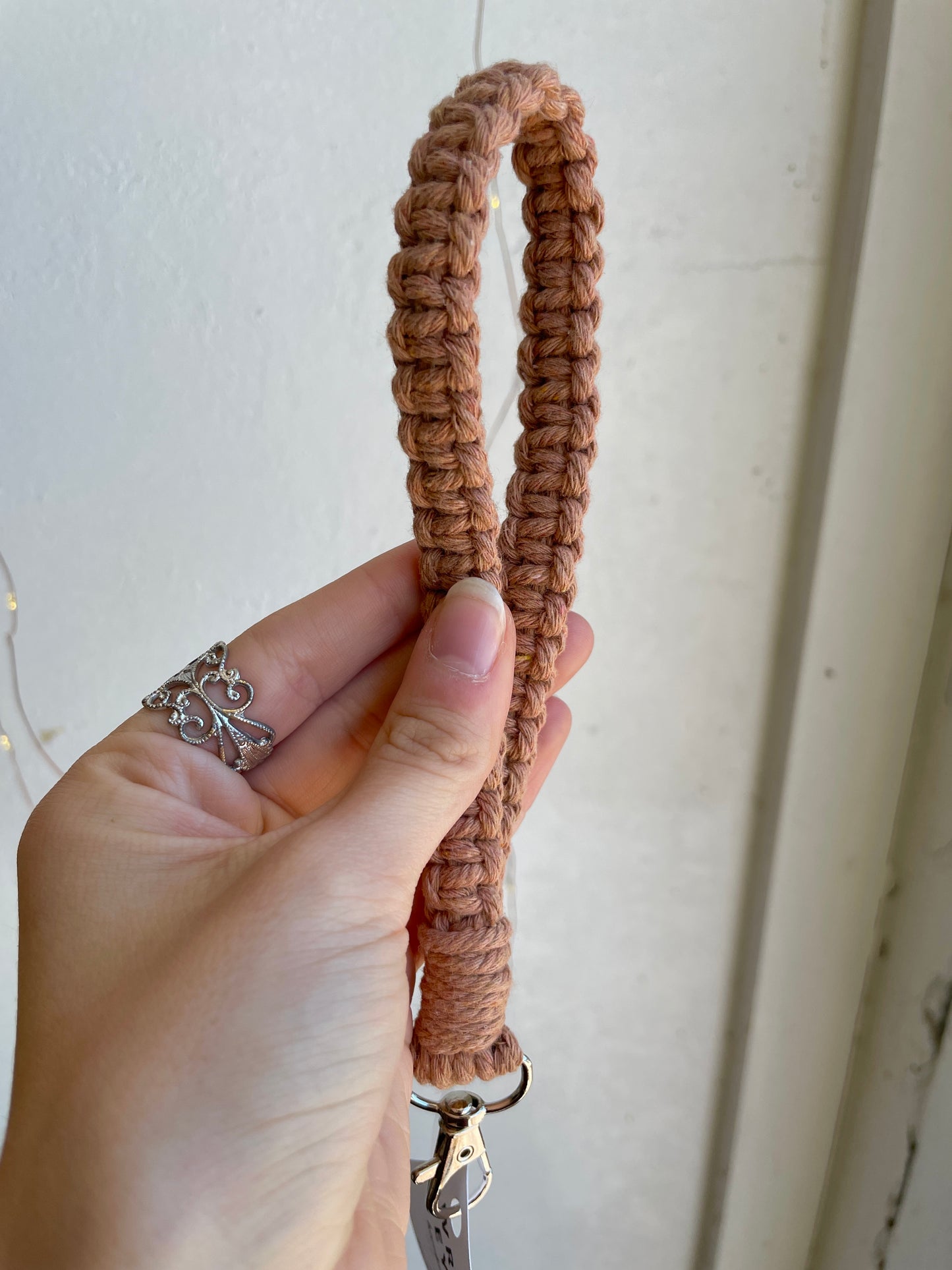 Macrame Wristlet Keychain - Jaybird Lane