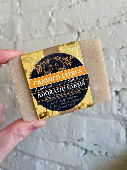 Candied Citrus Goat Milk Soap - Adoratio Farms