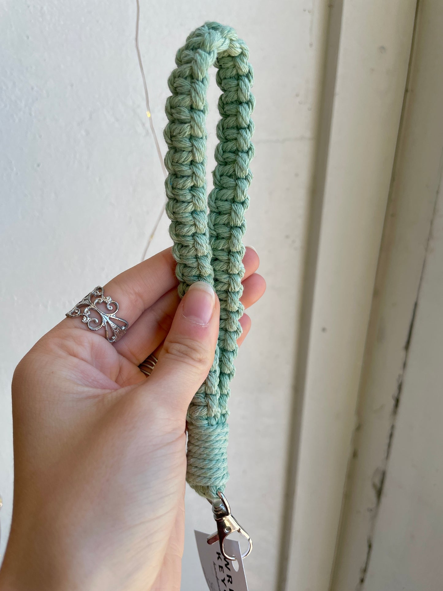 Macrame Wristlet Keychain - Jaybird Lane