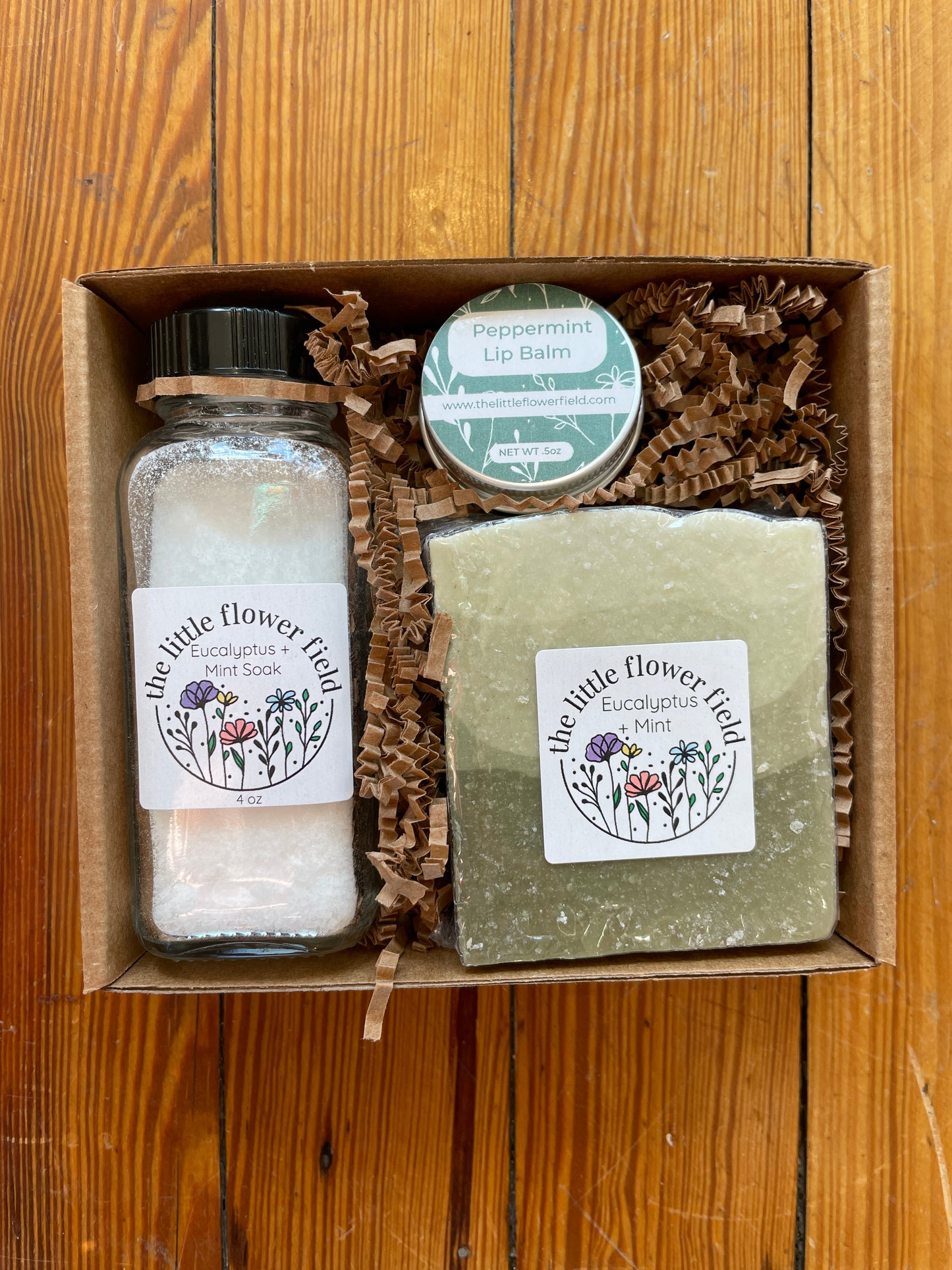 Eucalyptus + Mint Bath and Body Gift Set - The Little Flower Field