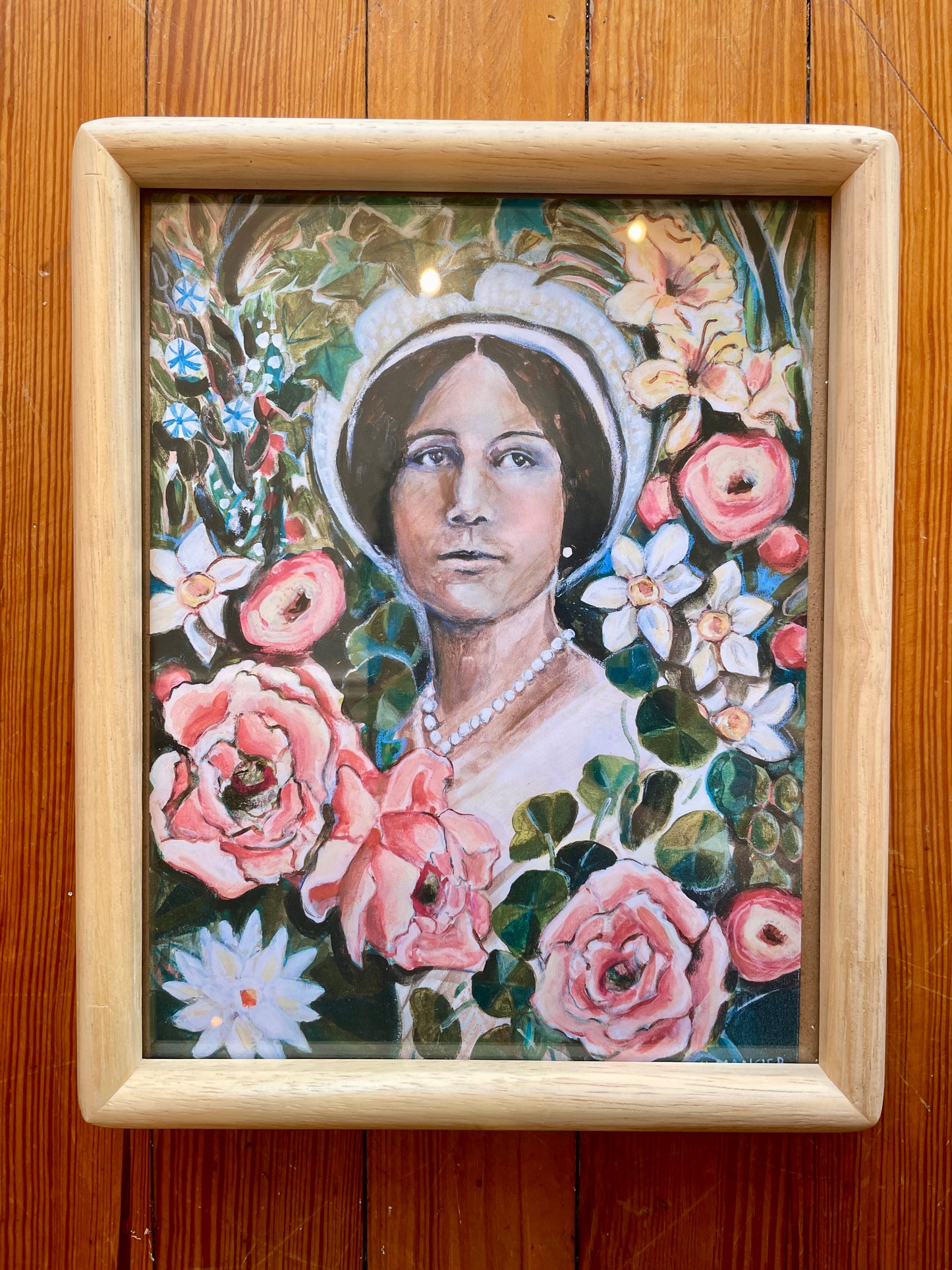 "Anne Spencer" Larger Framed Portrait Art Print - J Lee Mancier Art