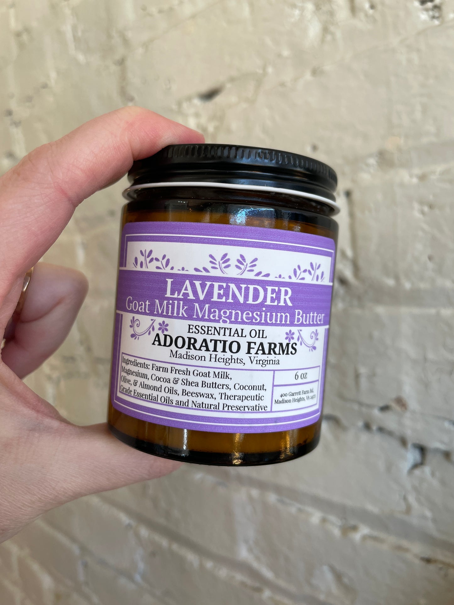 Lavender Magnesium Goat Milk Body Butter - Adoratio Farms
