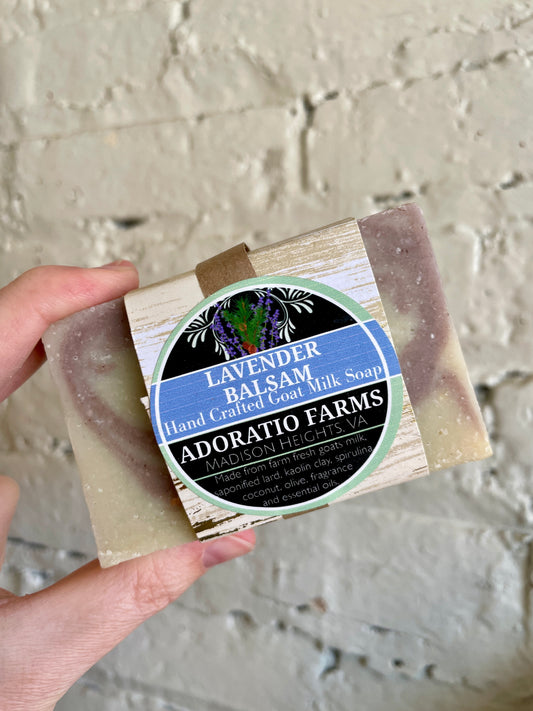 Lavender Balsam Goat Milk Soap - Adoratio Farms