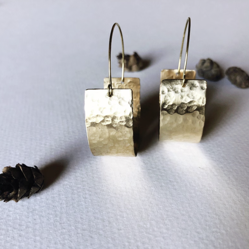 Brass Cradle Hoops - Free Range & Feral