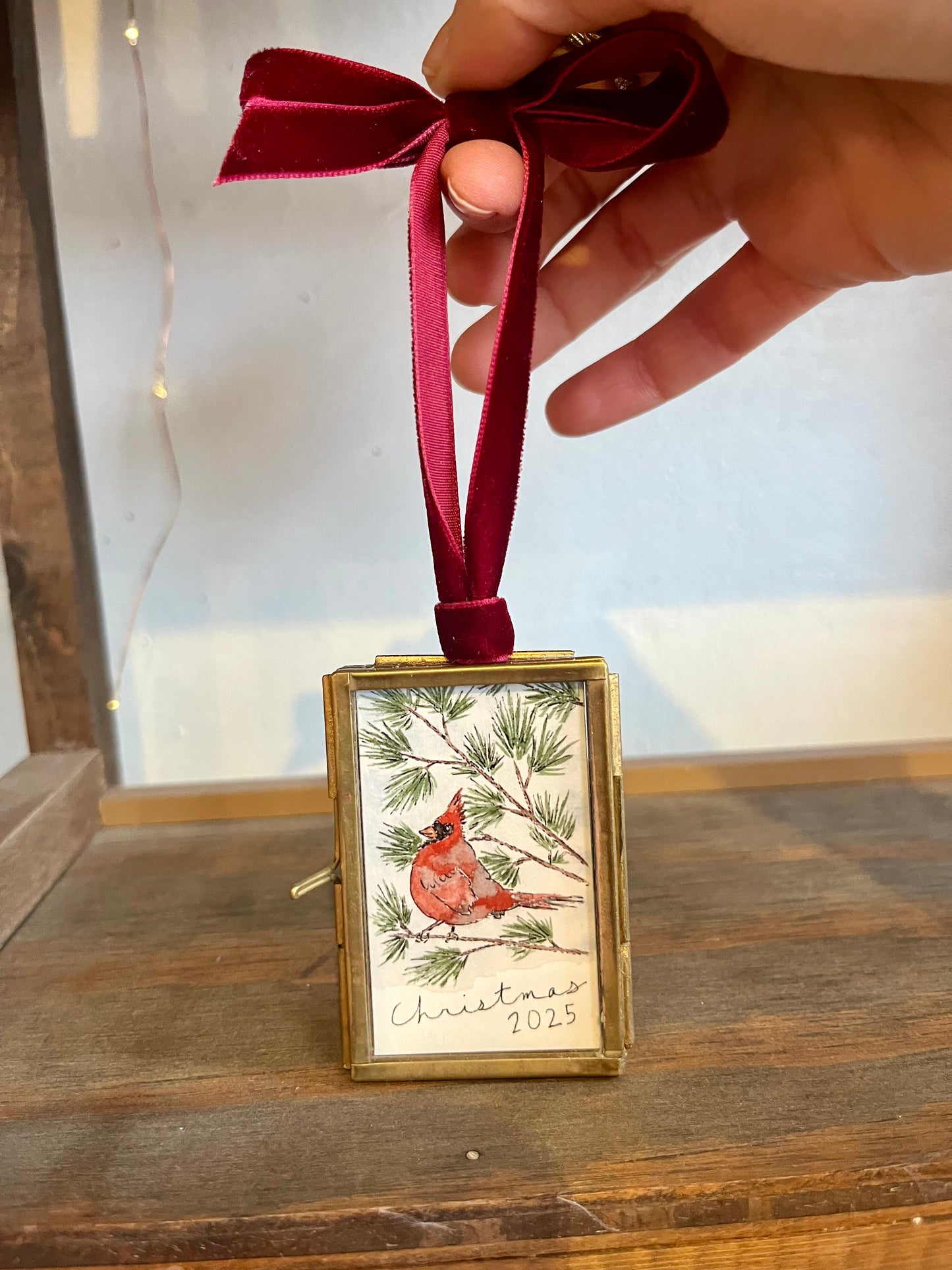 Cardinal Mini Framed Ornaments