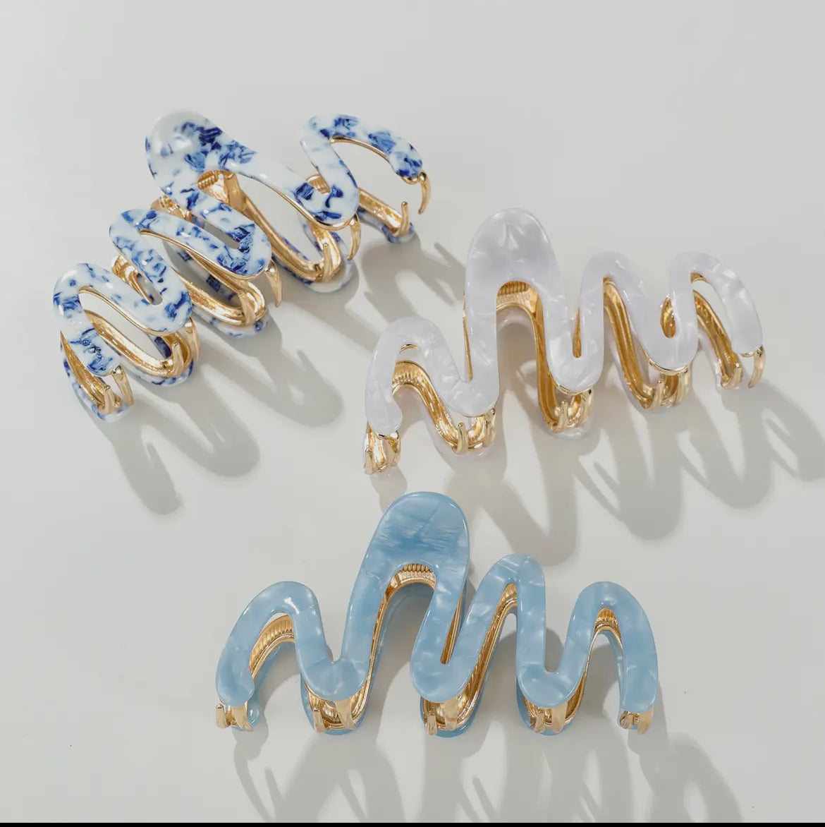 Coastal Waves Claw Clip