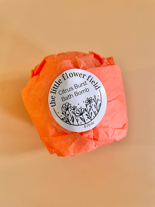Citrus Burst Bath Bomb - The Little Flower Field