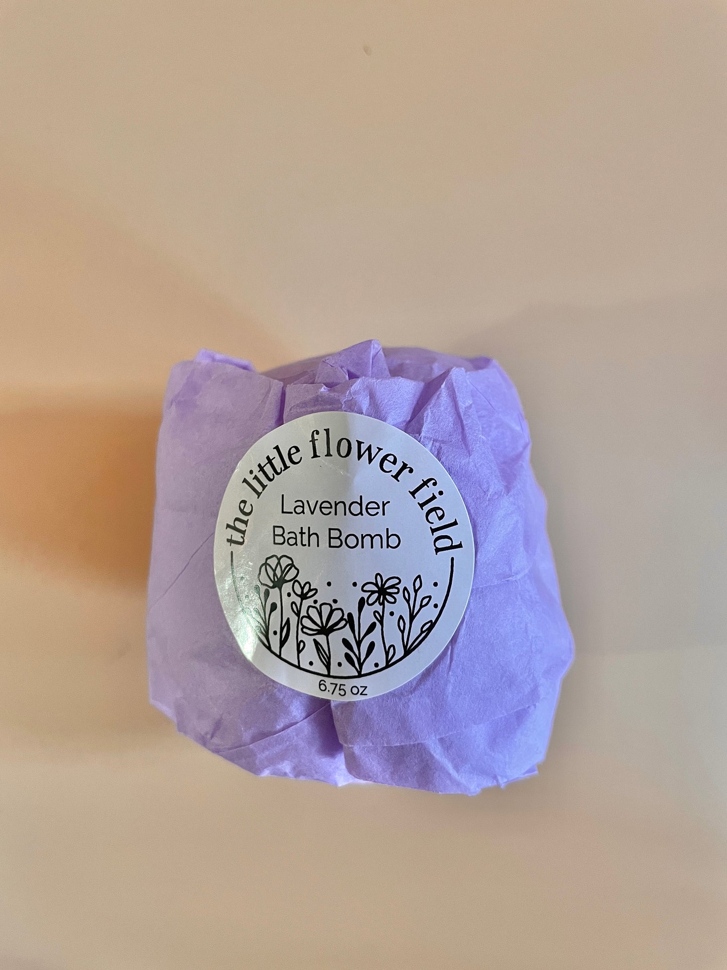 Lavender Bath Bomb - The Little Flower Field