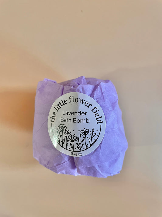 Lavender Bath Bomb - The Little Flower Field