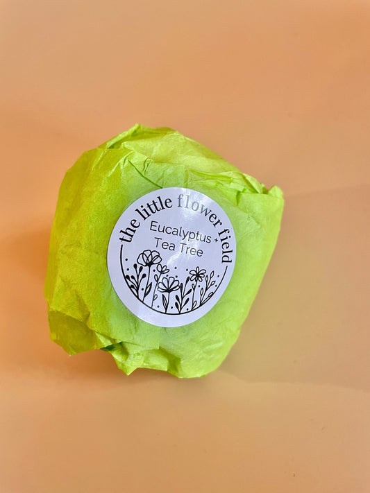 Eucalyptus Tea Tree Bath Bomb - The Little Flower Field
