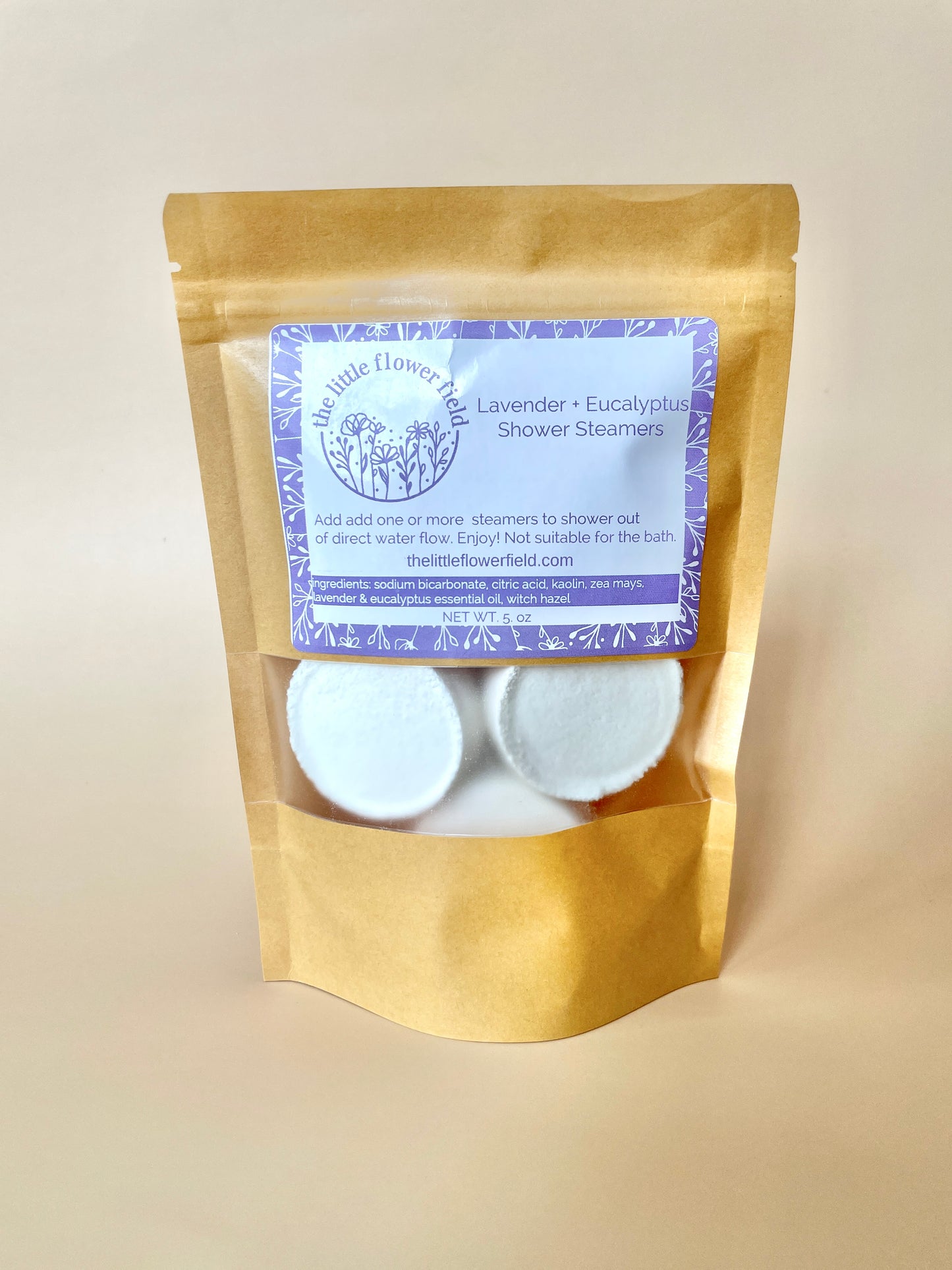 Lavender Eucalyptus Shower Steamers - The Little Flower Field