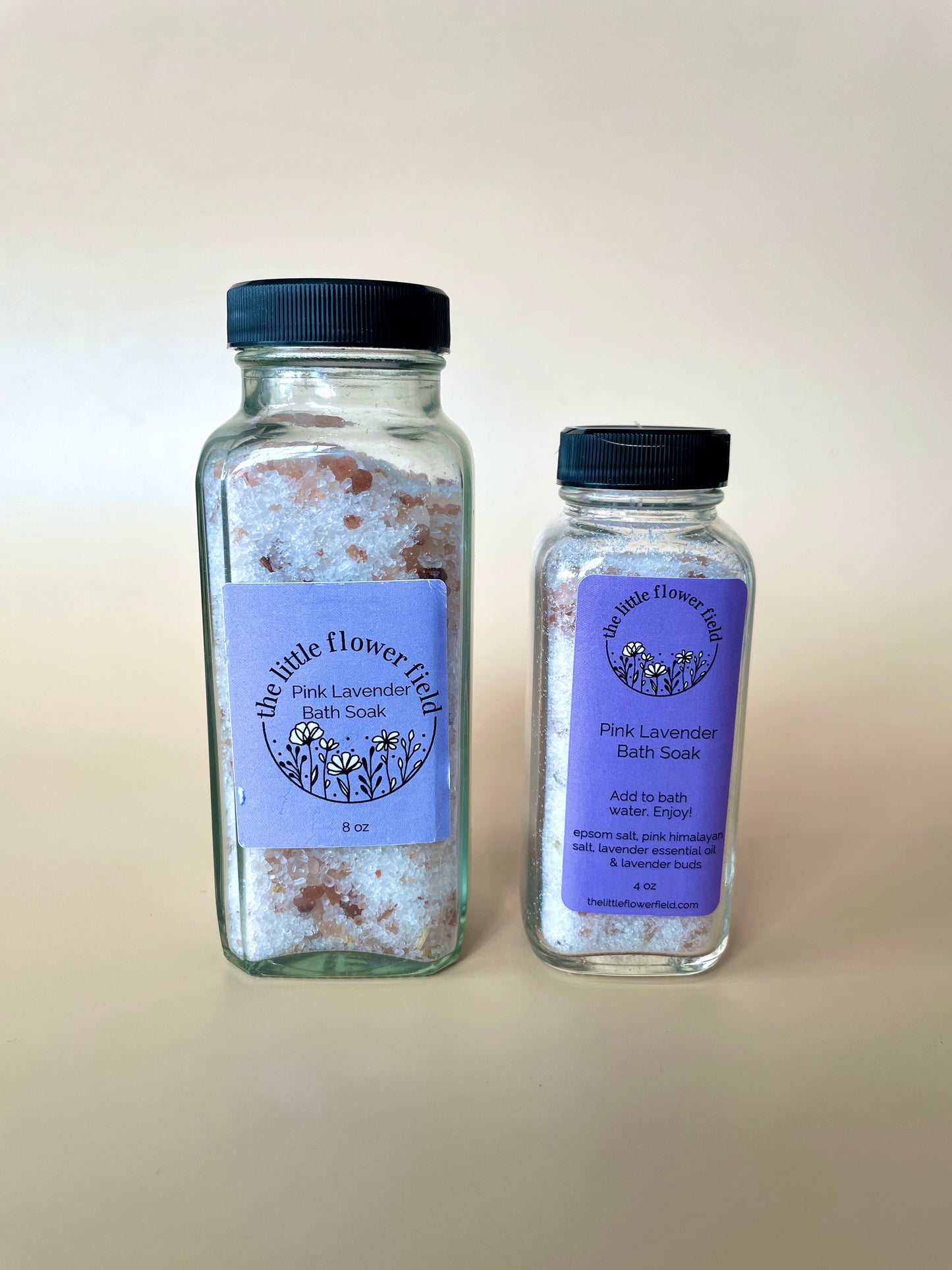 Pink Lavender Bath Soak - The Little Flower Field