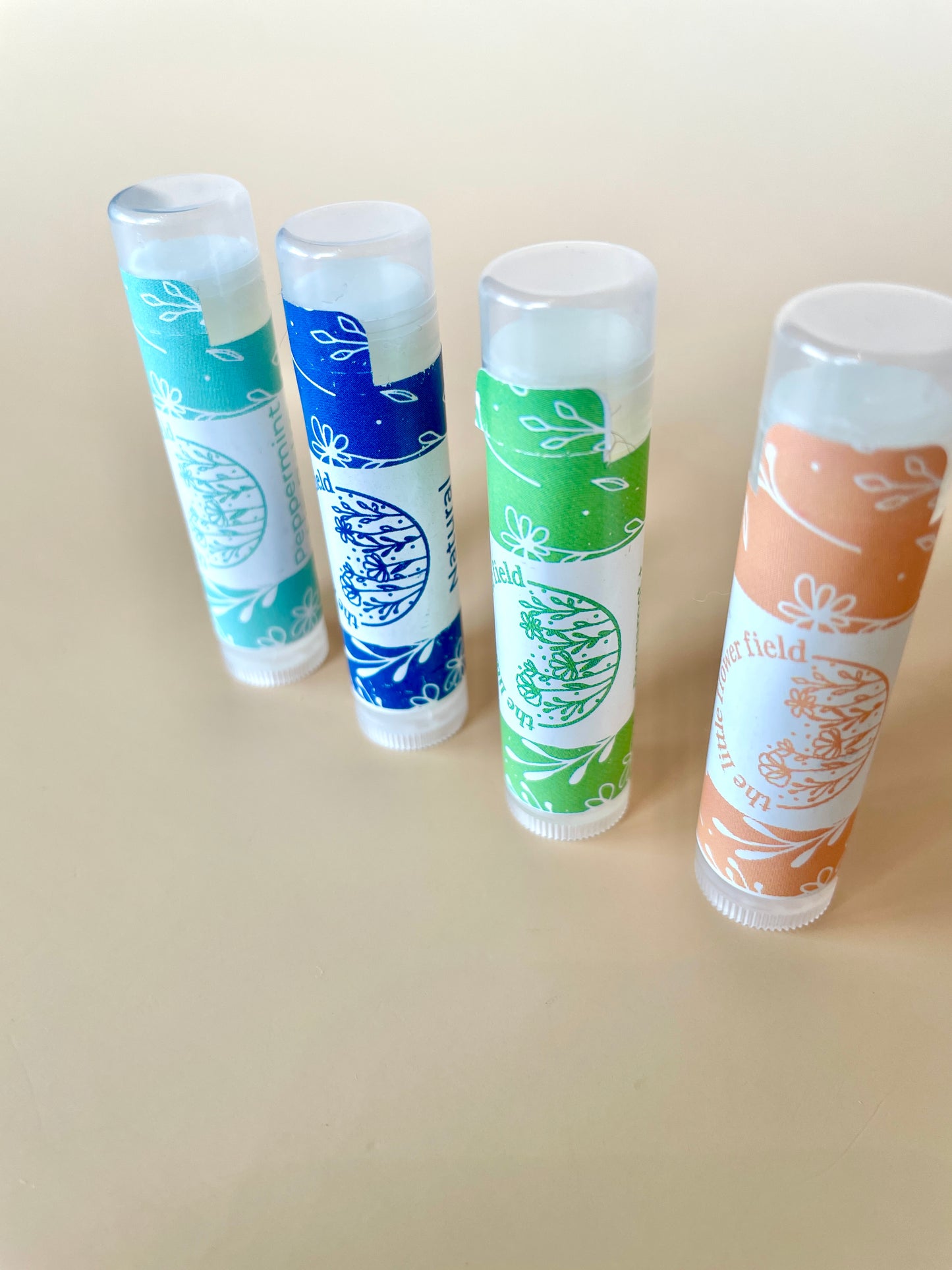 All-Natural Lip Balm Tubes - The Little Flower Field