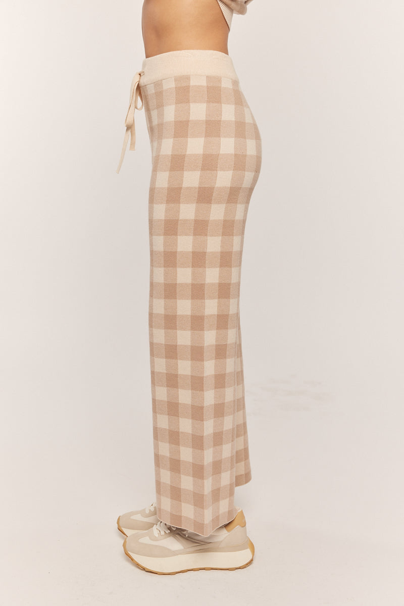 Cozy Like Home Gingham Lounge Pants